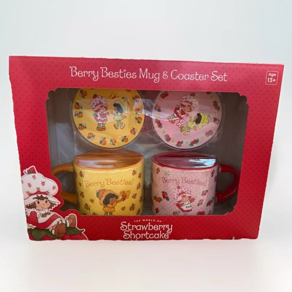 Cheerful Red and Yellow Mug Set for Dining